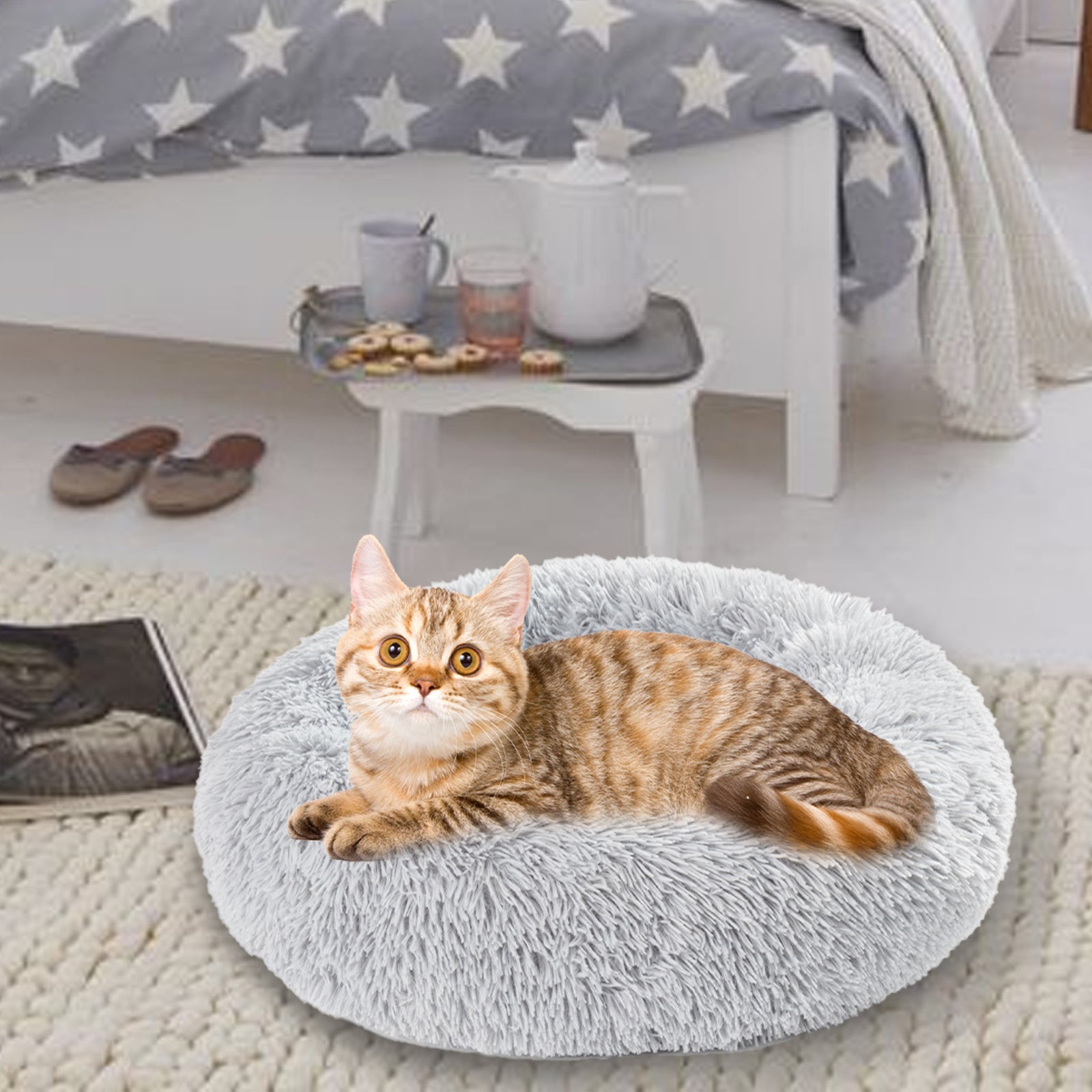 Fluffy Washable Dog Bed Cushion
